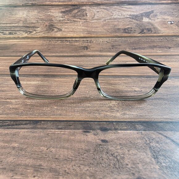 Ray-Ban Eyeglasses Frames RB 5169 5540 Rectangular Mens 54mm Black Gray Striped - Picture 1 of 9